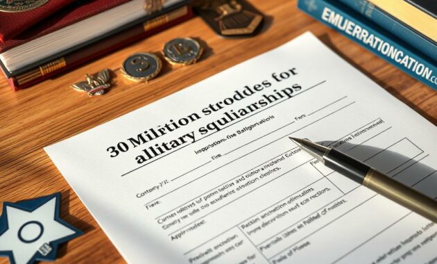 military scholarship application