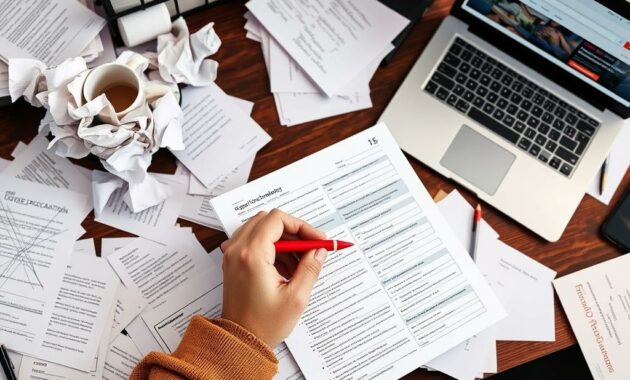 scholarship application errors