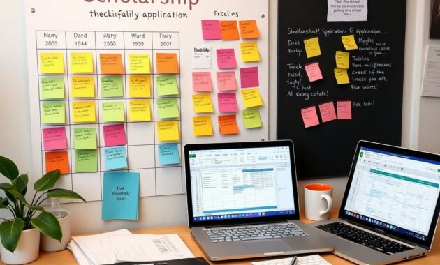 scholarship application tracking