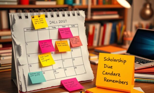 scholarship deadlines